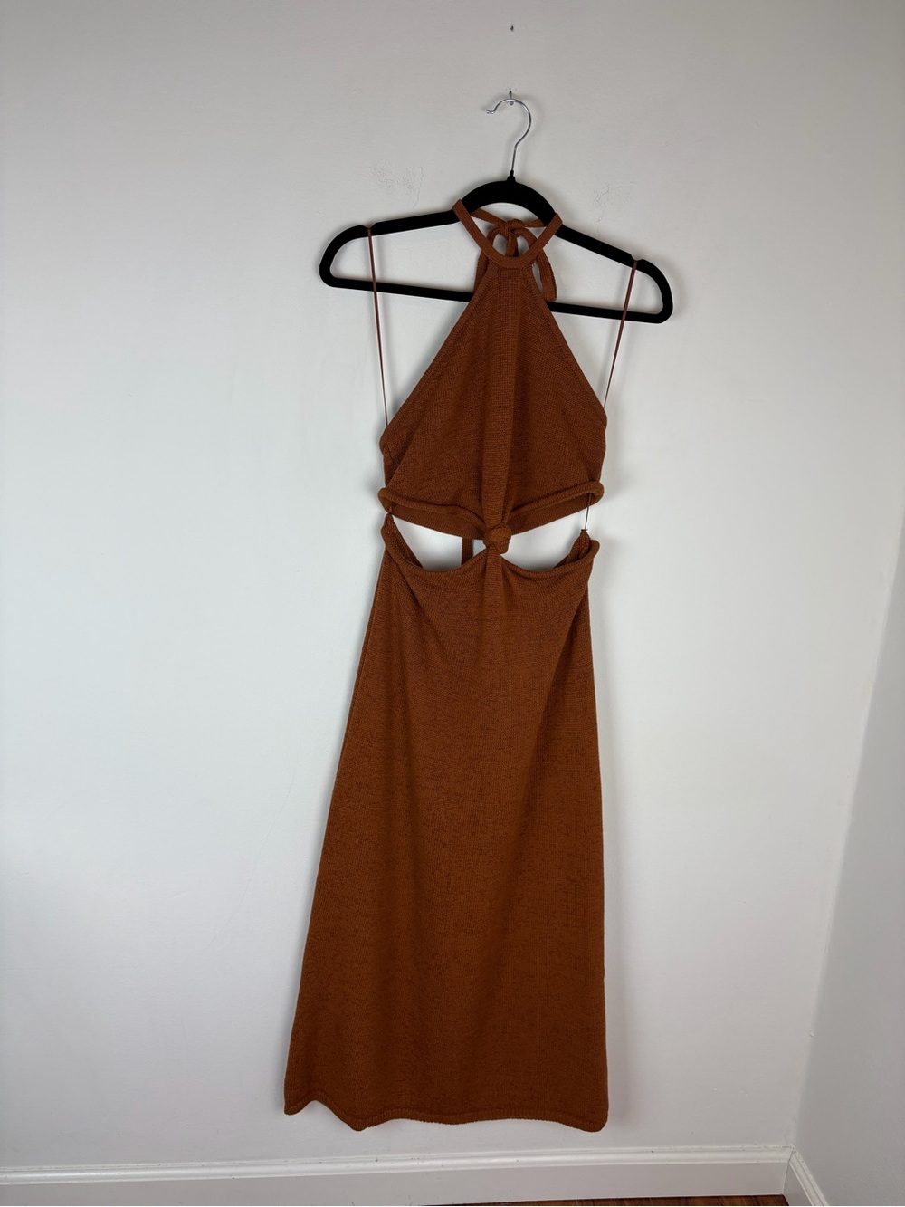 Cult Gaia Cameron midi dress Knit Cutout Size L - Picture 5 of 12